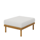 Wren Outdoor Patio Teak Wood Ottoman By Modway by HouseOfZazla