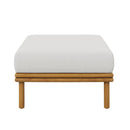 Wren Outdoor Patio Teak Wood Ottoman By Modway by HouseOfZazla