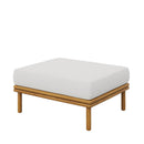 Wren Outdoor Patio Teak Wood Ottoman By Modway by HouseOfZazla