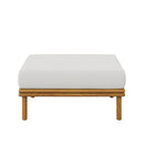 Wren Outdoor Patio Teak Wood Ottoman By Modway by HouseOfZazla