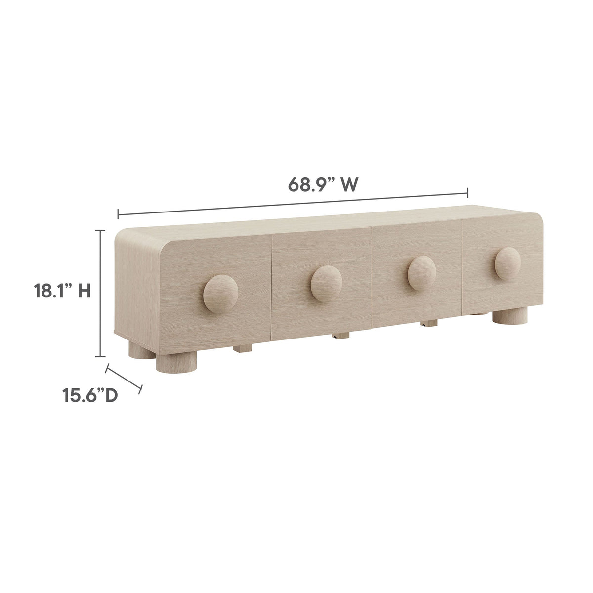 Sonnet 69" Low Profile TV Stand by Modway, photo 12 of 14