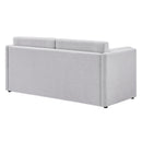 Linden Upholstered Heathered Chenille Small Sofa by HouseOfZazla
