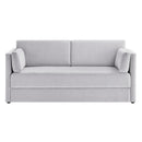 Linden Upholstered Heathered Chenille Small Sofa by HouseOfZazla