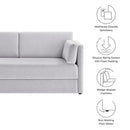 Linden Upholstered Heathered Chenille Small Sofa by HouseOfZazla