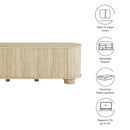 Overture 63” Oval Faux Travertine TV Stand by Modway by HouseOfZazla
