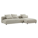 Solace 2-Piece Modular Upholstered Fabric Sectional Sofa with Chaise by Modway by HouseOfZazla