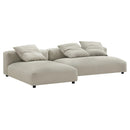 Solace 2-Piece Modular Upholstered Fabric Sectional Sofa with Chaise by Modway by HouseOfZazla