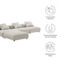 Solace 4-Piece Modular Corduroy Upholstered Sectional Sofa by Modway by HouseOfZazla