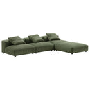 Solace 4-Piece Modular Corduroy Upholstered Sectional Sofa by Modway by HouseOfZazla