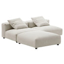 Solace 3-Piece Modular Corduroy Upholstered Sectional Sofa by Modway by HouseOfZazla