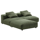 Solace 3-Piece Modular Corduroy Upholstered Sectional Sofa by Modway by HouseOfZazla