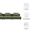 Solace 3-Piece Modular Corduroy Upholstered Sofa by Modway by HouseOfZazla