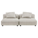 Solace 2-Piece Modular Corduroy Upholstered Sofa by Modway by HouseOfZazla