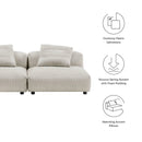 Solace 2-Piece Modular Corduroy Upholstered Sofa by Modway by HouseOfZazla