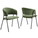 Nella Upholstered Heathered Chenille Dining Chairs Set of 2 by Modway by HouseOfZazla