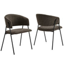 Nella Upholstered Heathered Chenille Dining Chairs Set of 2 by Modway by HouseOfZazla