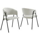 Nella Upholstered Heathered Chenille Dining Chairs Set of 2 by Modway by HouseOfZazla