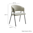 Nella Upholstered Heathered Chenille Dining Chairs Set of 2 by Modway by HouseOfZazla