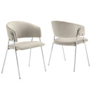 Nella Upholstered Performance Velvet Dining Chair Set of 2 by HouseOfZazla