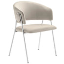 Nella Upholstered Performance Velvet Dining Chair Set of 2 by HouseOfZazla