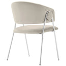 Nella Upholstered Performance Velvet Dining Chair Set of 2 by HouseOfZazla