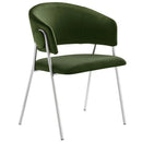 Nella Upholstered Performance Velvet Dining Chair Set of 2 by HouseOfZazla