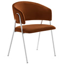 Nella Upholstered Performance Velvet Dining Chair Set of 2 by HouseOfZazla