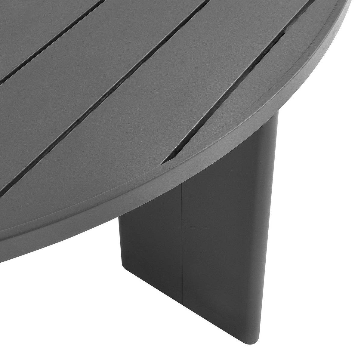 Tahoe Round Outdoor Patio Aluminum Dining Table by Modway, photo 6 of 7