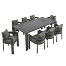 Tahoe 9-Piece Outdoor Patio Aluminum Dining Set by Modway by HouseOfZazla