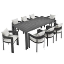 Tahoe 9-Piece Outdoor Patio Aluminum Dining Set by Modway by HouseOfZazla