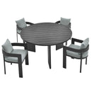 Tahoe 5-Piece Outdoor Patio Aluminum Dining Set by Modway by HouseOfZazla