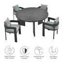 Tahoe 5-Piece Outdoor Patio Aluminum Dining Set by Modway by HouseOfZazla