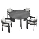 Tahoe 5-Piece Outdoor Patio Aluminum Dining Set by Modway by HouseOfZazla
