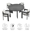 Tahoe 5-Piece Outdoor Patio Aluminum Dining Set by Modway by HouseOfZazla