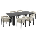 Nautica 7-Piece Rectangular Outdoor Patio Aluminum Dining Table and Chairs Set by Modway by HouseOfZazla