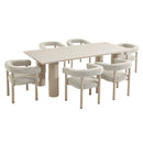 Nautica 7-Piece Rectangular Outdoor Patio Aluminum Dining Table and Chairs Set by Modway by HouseOfZazla