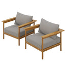 Wren Outdoor Patio Teak Wood Armchair Set of 2 by Modway by HouseOfZazla