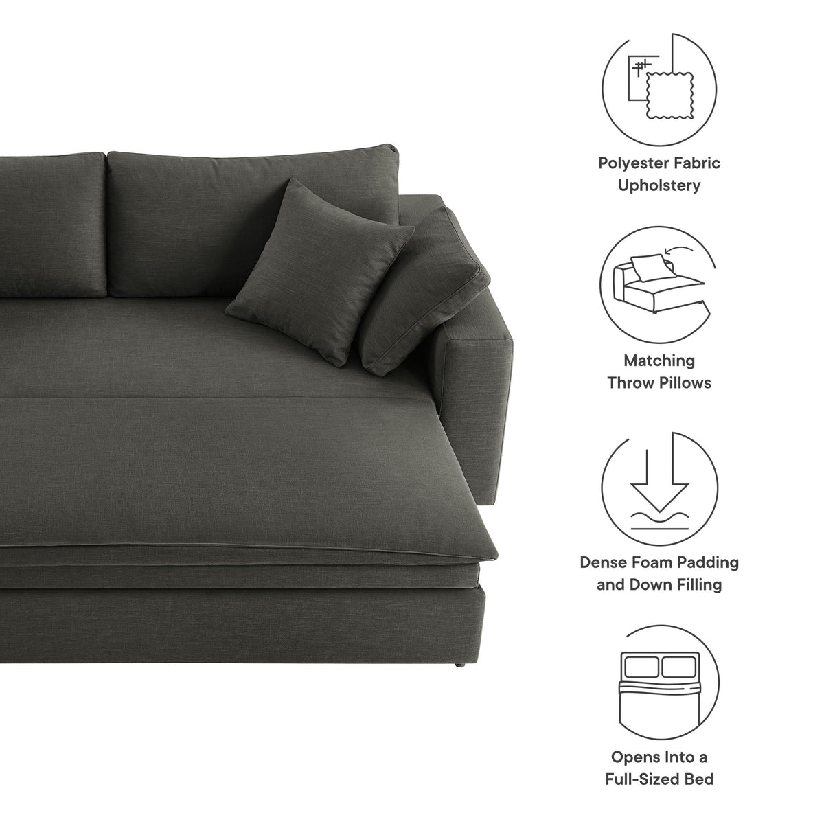 Commix Down Filled Overstuffed Sleeper Sofa by Modway, photo 17 of 21