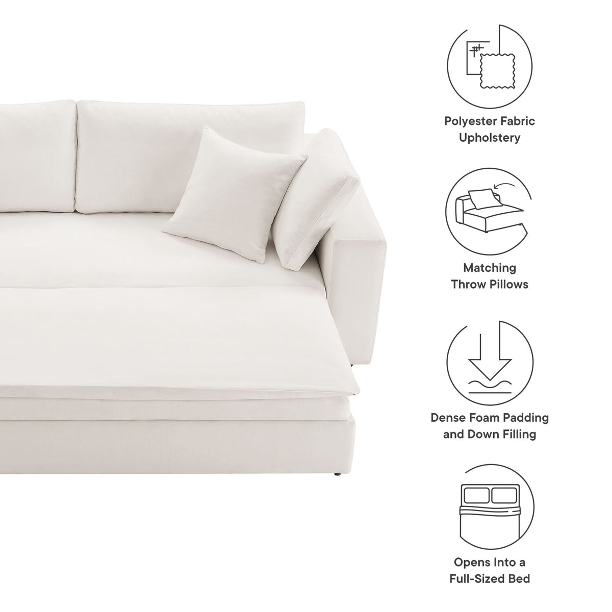 Commix Down Filled Overstuffed Sleeper Sofa by Modway, photo 16 of 21
