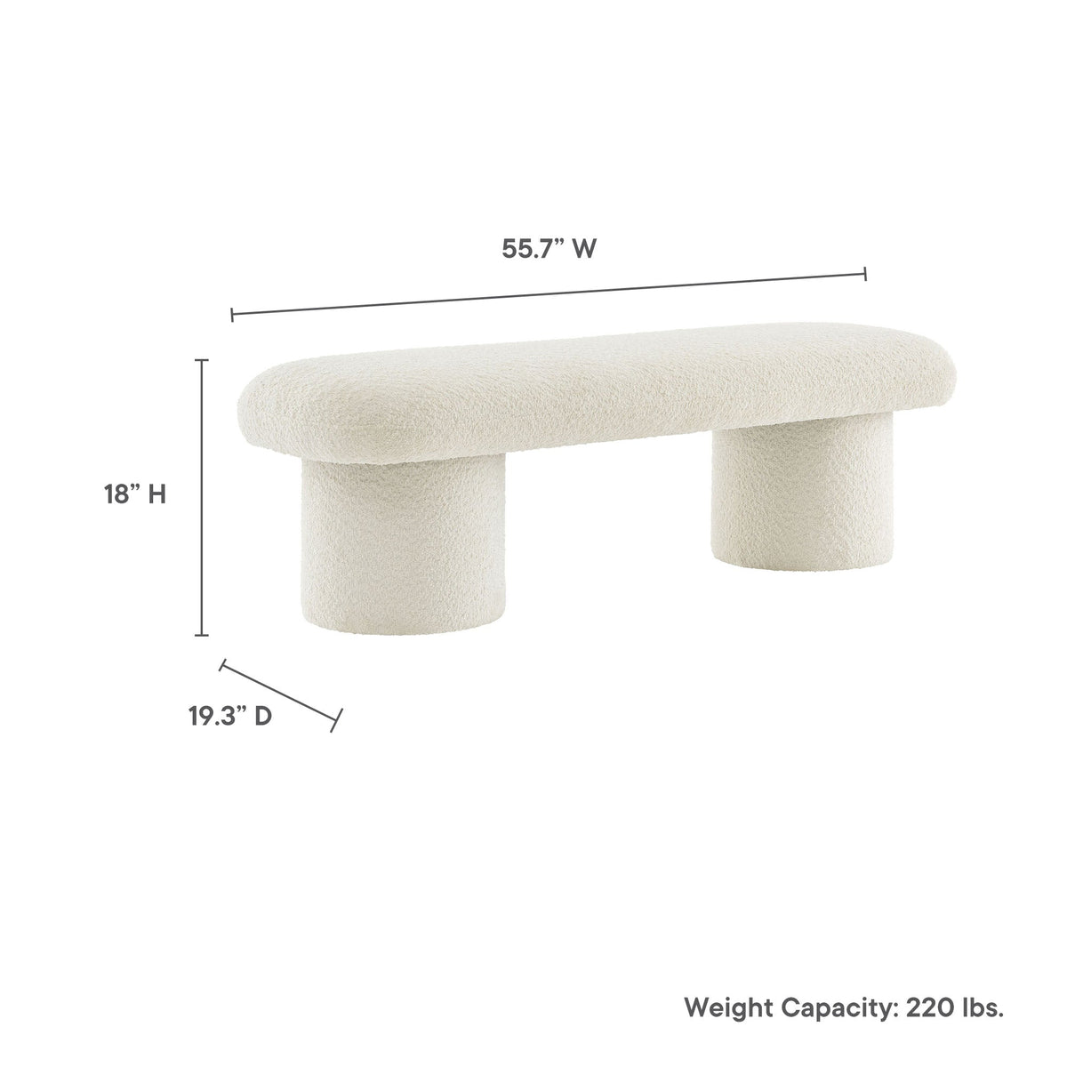 Orla Chenille Upholstered Bench by Modway, photo 12 of 14