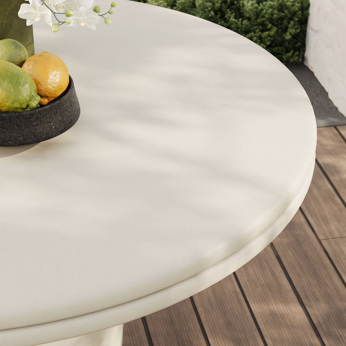Brion 48" Indoor - Outdoor Patio Concrete Round Dining Table by Modway, photo 7 of 14