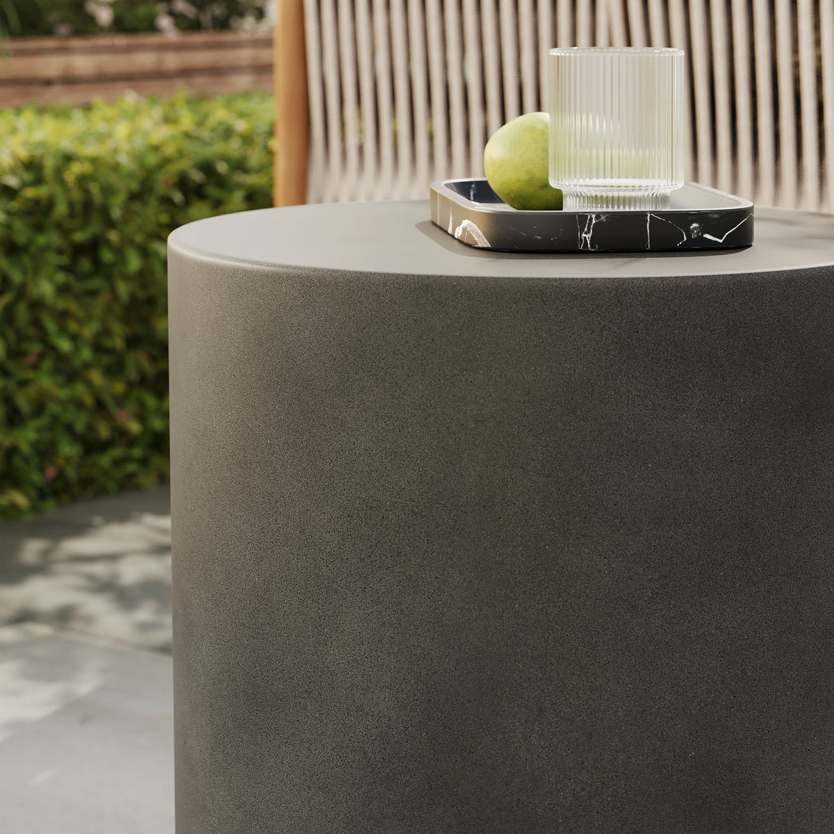 Brion Indoor-Outdoor Patio Concrete Stool by Modway, photo 7 of 14
