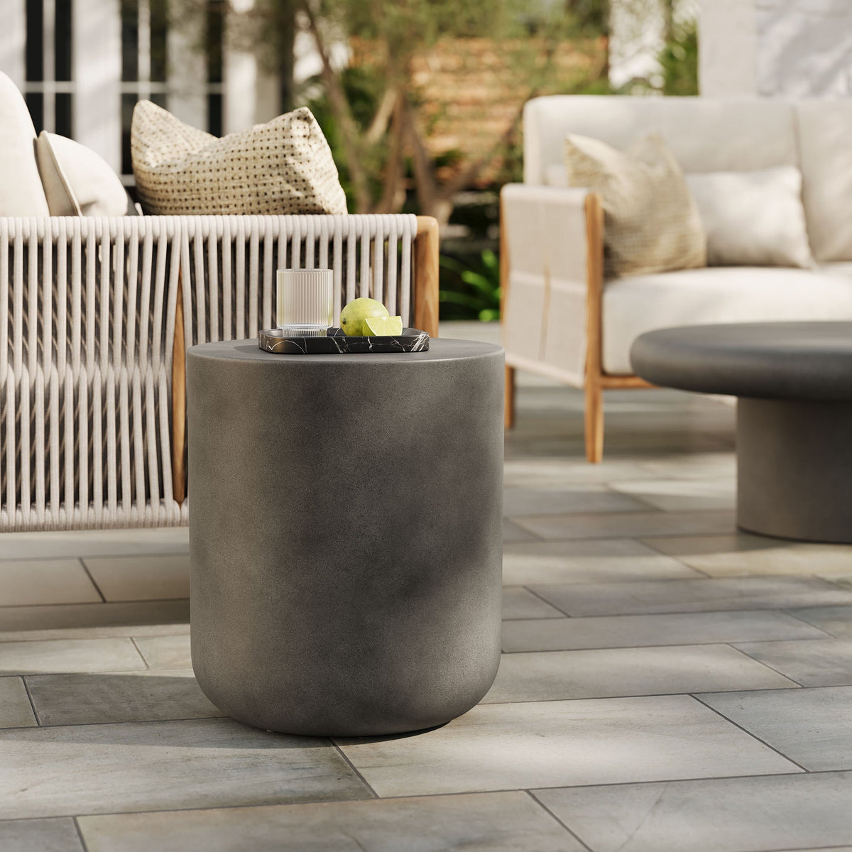 Brion Indoor-Outdoor Patio Concrete Stool by Modway, photo 6 of 14