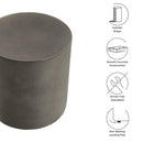 Brion Indoor-Outdoor Patio Concrete Stool by Modway by HouseOfZazla