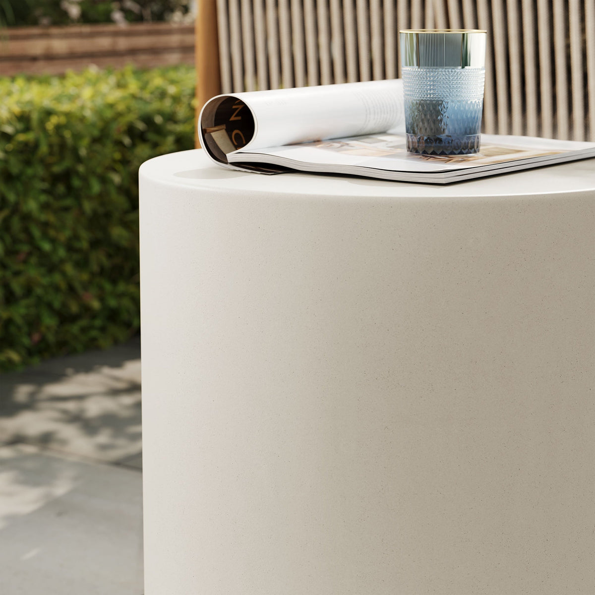 Brion Indoor-Outdoor Patio Concrete Stool by Modway, photo 8 of 14