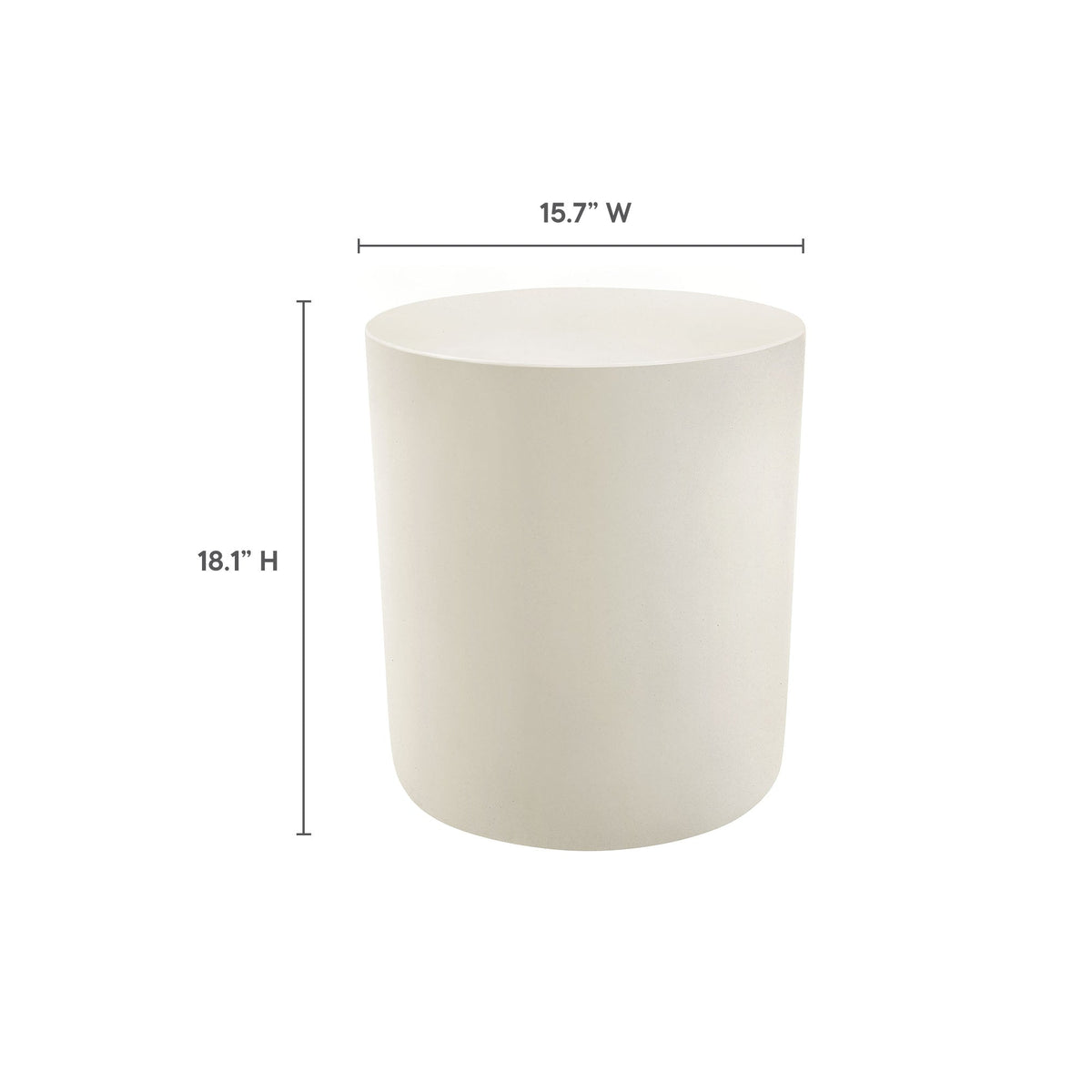 Brion Indoor-Outdoor Patio Concrete Stool by Modway, photo 13 of 14