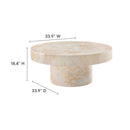Alora Indoor - Outdoor Patio Concrete Round Coffee Table by Modway by HouseOfZazla