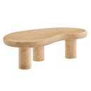 Elowen Indoor Outdoor Patio Textured Faux Travertine Coffee Table by HouseOfZazla