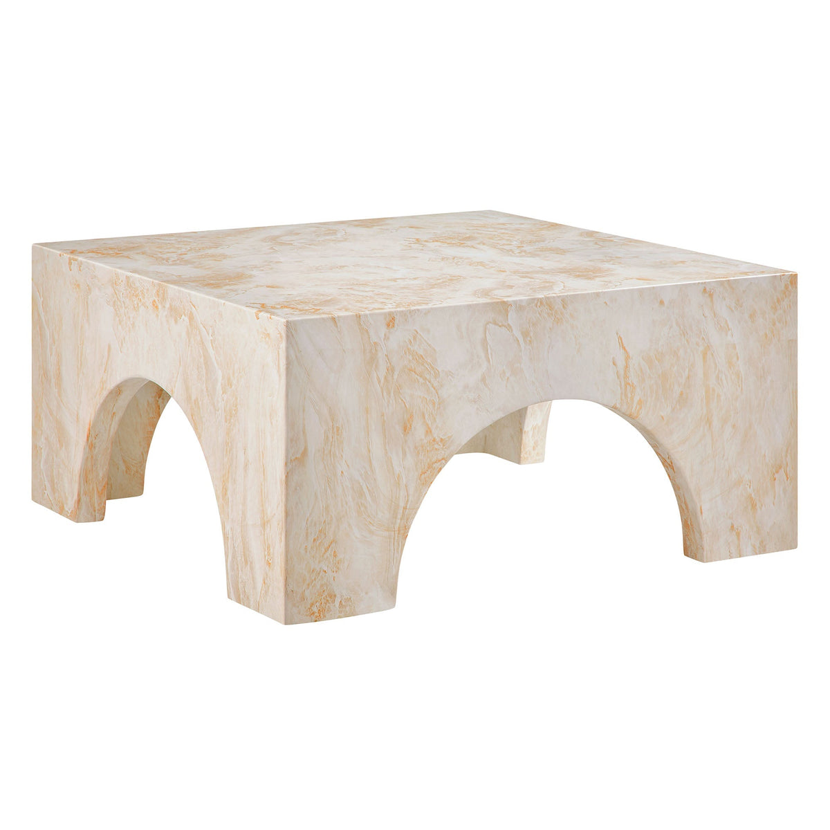 Valen Indoor - Outdoor Patio Arched Concrete Coffee Table by Modway, photo 14 of 14