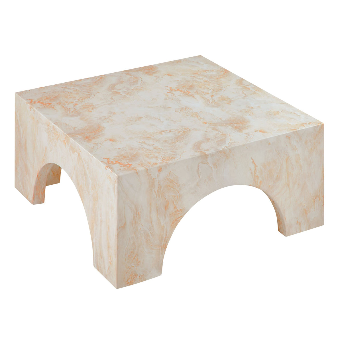 Valen Indoor - Outdoor Patio Arched Concrete Coffee Table by Modway, photo 9 of 14